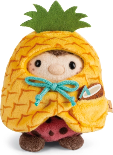 Coccinelle en peluche Dozz en costume d’ananas avec noix de coco 8 cm – coffret cadeau NICI MyMochi