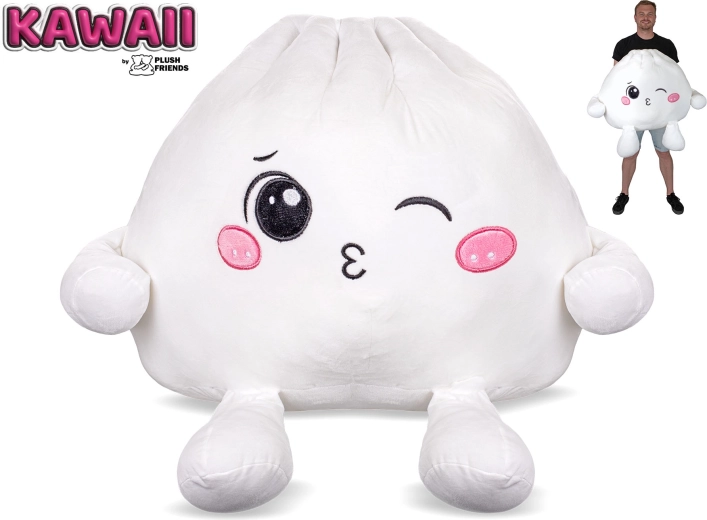 Plush Friends Kawaii Bao knedlíček en peluche clignant 60 cm - 1 pièce