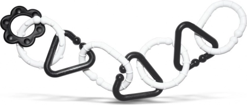 Chaîne en plastique noir et blanc pour bébés – 8 formes