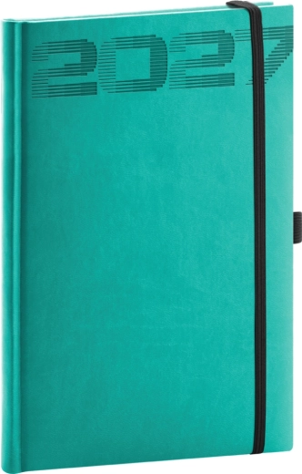 Agenda hebdomadaire Notique Aprint Top 2027 turquoise 15 × 21 cm