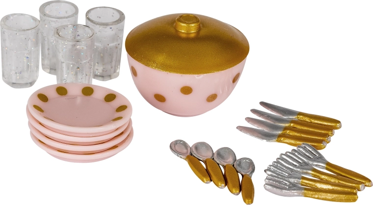 Service de table pour maison de poupée Lundby