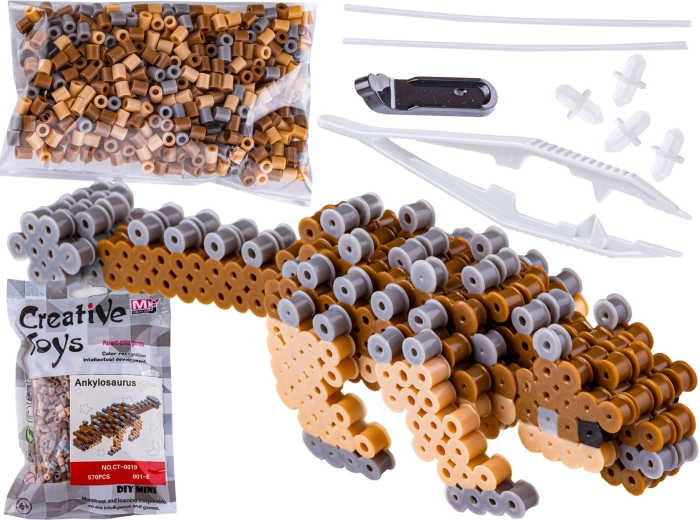 Perles à repasser 3D ankylosaure en sachet