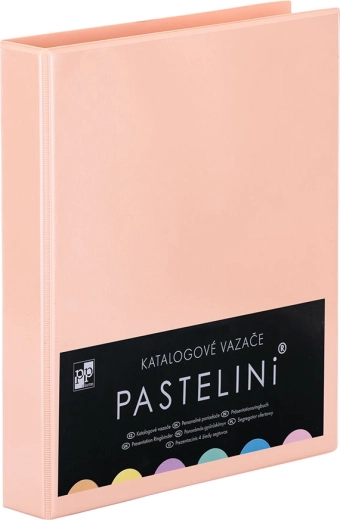 Classeur catalogue A4 PASTELINI abricot