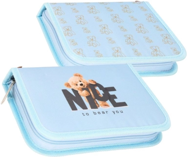 Trousse scolaire avec motif ourson - 1 pièce