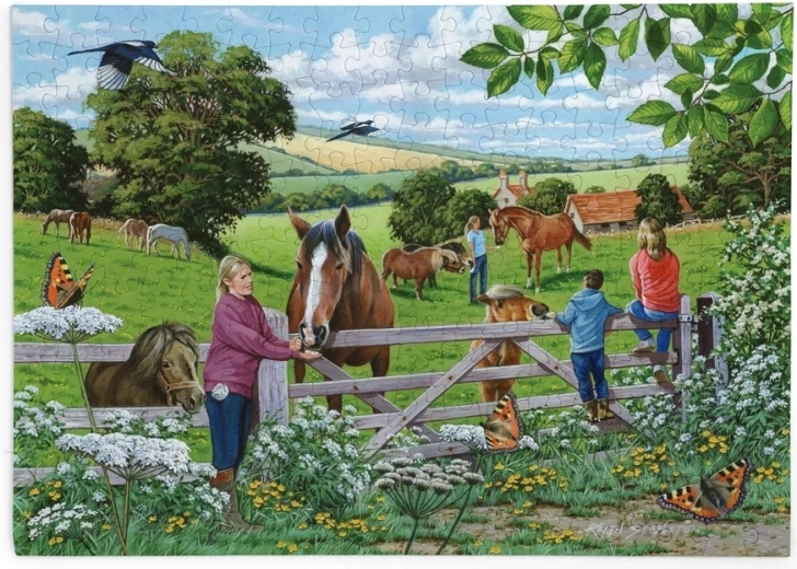 House of Puzzles Friandises pour chevaux – puzzle de 250 grandes pièces