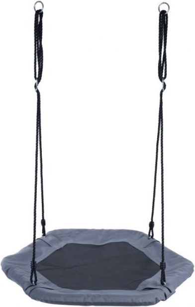 ECOTOYS balançoire hexagonale nid de cigogne grise