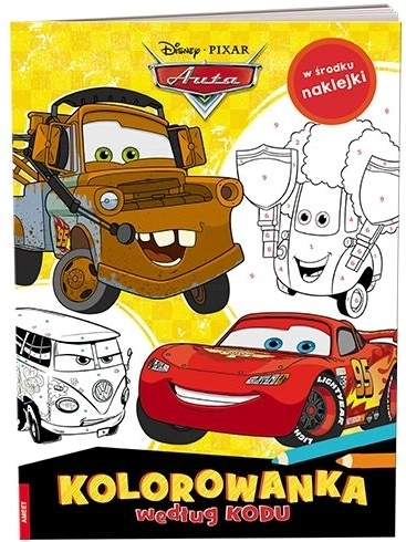 Disney Pixar Cars – coloriage par code avec autocollants