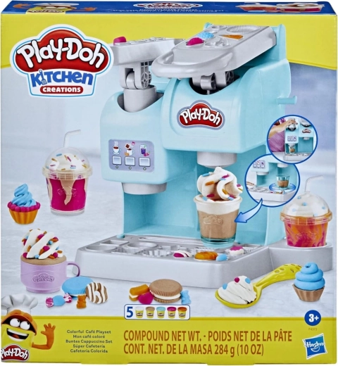 Play-Doh Café Arc-en-ciel Scintillant – coffret créatif pour boissons et desserts