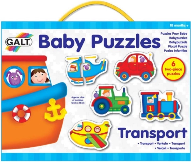 Baby puzzle Galt transport 6×2 pièces