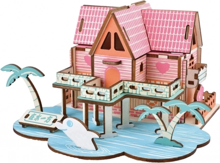 woodcraft puzzle 3D en bois maison d’été
