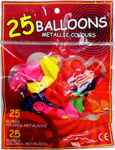 Ballons métallisés 25 pcs