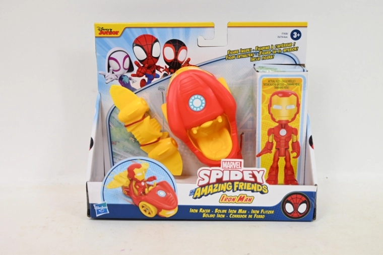 Figurine Marvel Spidey Iron Man avec véhicule et ailes à réaction