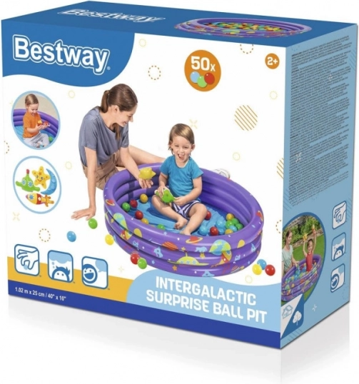 Piscine pour enfants gonflable avec balles Intergalactic 1,02 m x 25 cm