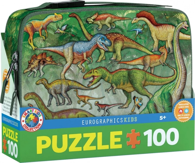 Puzzle dans une lunch box isotherme Dinosaures 100 pièces EUROGRAPHICS