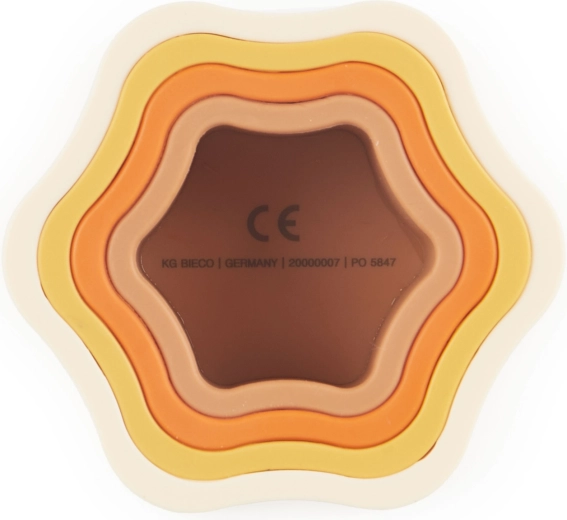 Bieco fleur empilable en silicone Chocolate Bliss