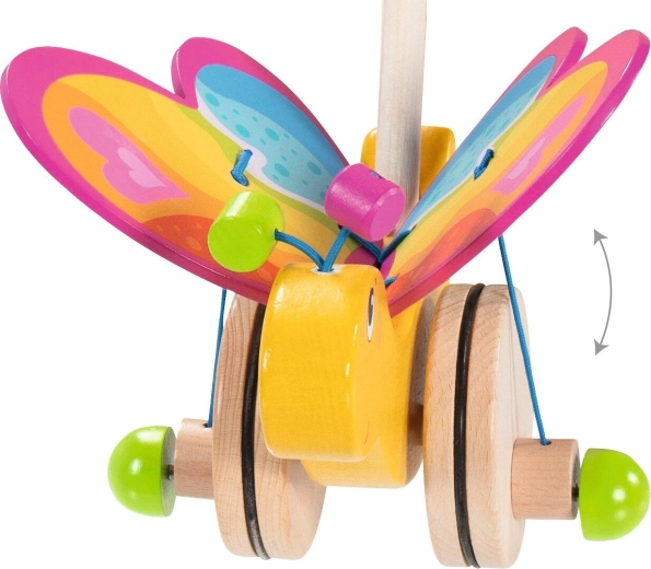 Porteur en bois papillon Labelle Goki