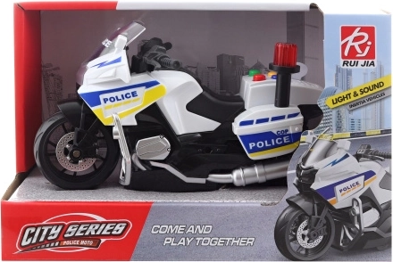 Moto de police à piles - 1 pièce