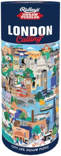 Puzzle rond Ridley's Games Londres appelle : La vie en ville, 1000 pièces