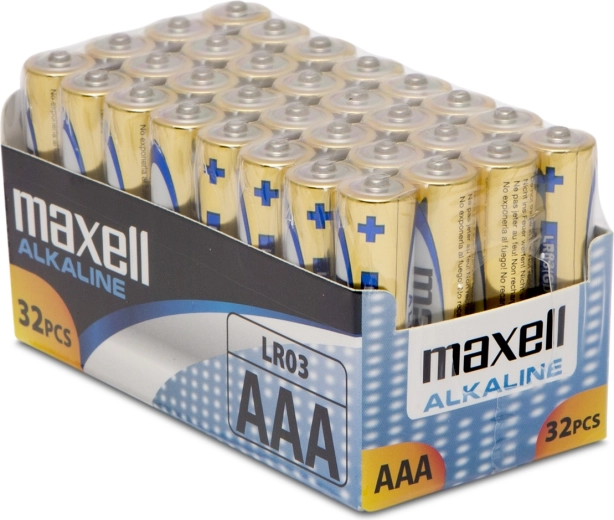 Piles alcalines AAA LR03 1,5 V - 32 pièces