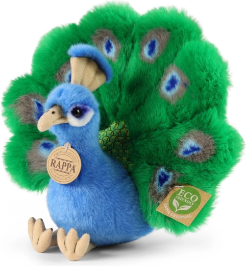 Paon en peluche Rappa éco-responsable 22 cm - 1 pièce