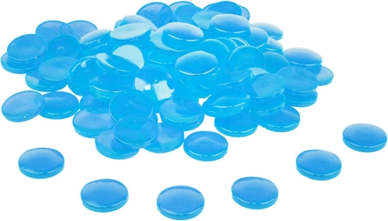 Pierres de comptage transparentes Wissner bleues – 100 pcs