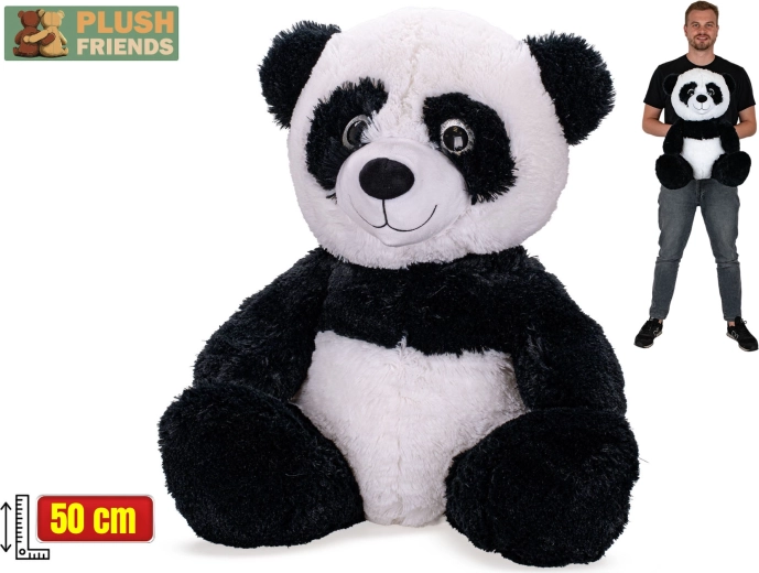 Plush Friends panda en peluche 50 cm (assise)