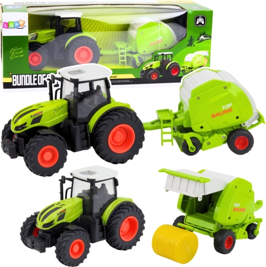 Tracteur RC avec presse à balles 1:24