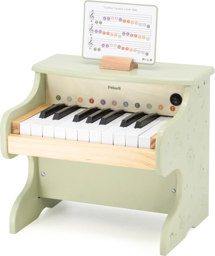 Piano en bois pour enfants PolarB vert