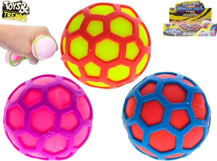 Balle antistress extensible Hexagon – Toys&Trends