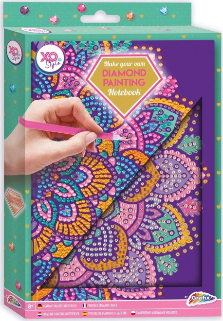 Bloc A5 Mandala Violette Peinture au Diamant