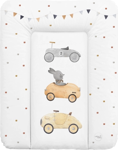 Ceba Baby matelas à langer souple pour commode 50 × 70 cm Basic Bunny Driver
