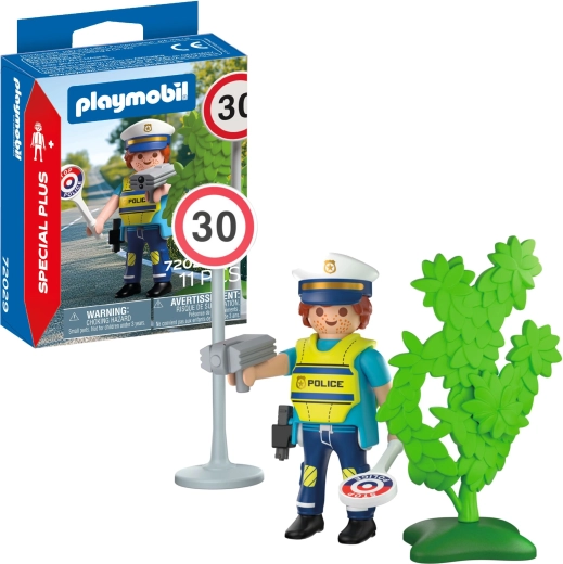 Playmobil Special Plus policier avec radar et accessoires