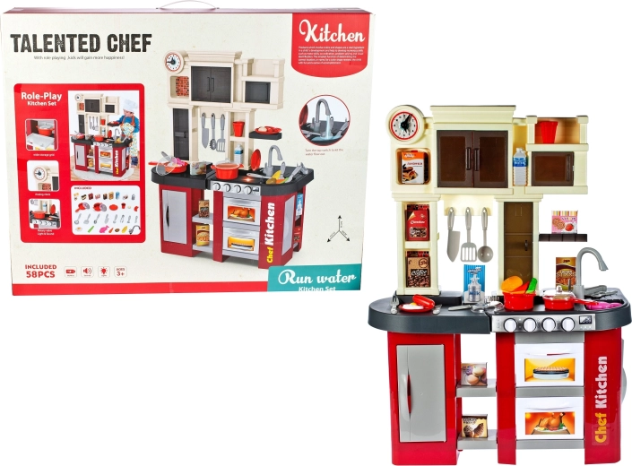 Cuisine pour enfants avec évier et eau courante avec lumières et sons