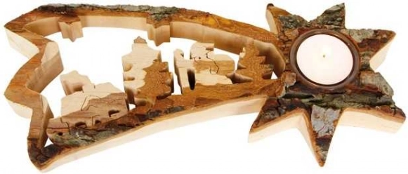 Décoration de Noël support pour bougie chauffe-plat Létavice