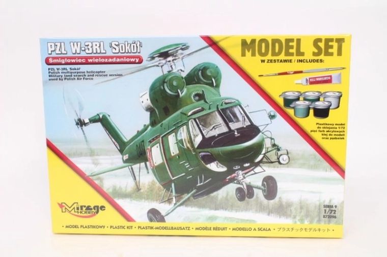 Maquette Mirage à coller de l’hélicoptère PZL W-3 Sokół 1:72