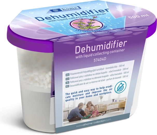 Absorbeur d’humidité avec récipient pour liquide, parfum lavande, 500 ml