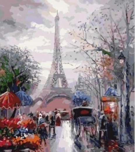 Norimpex Peinture par numéros Tour Eiffel 40 × 50 cm