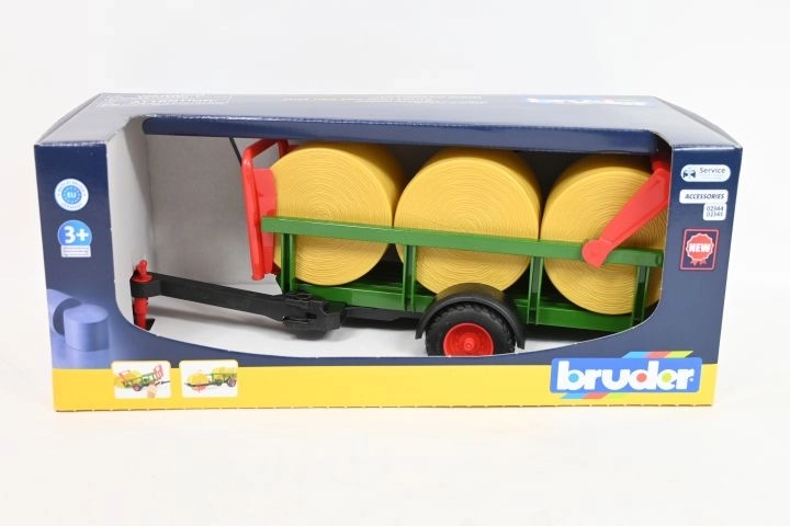 Bruder remorque pour balles avec 3 balles