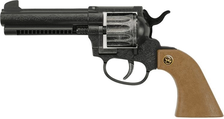 J.G. Peacemaker Colt pistolet pour enfant 22,5 cm noir - 1 pièce