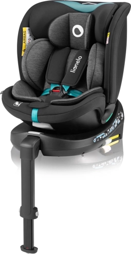 Lionelo Navy i-Size siège auto pivotant 40–150 cm Black Turquoise