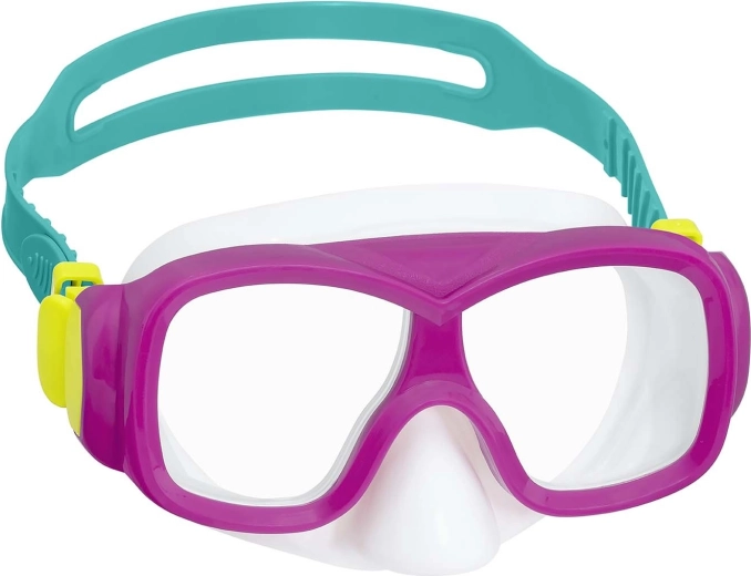 Masque de plongée pour enfants Bestway rose-turquoise