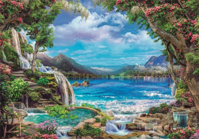 Puzzle 2000 pièces Paradis sur Terre CLEMENTONI