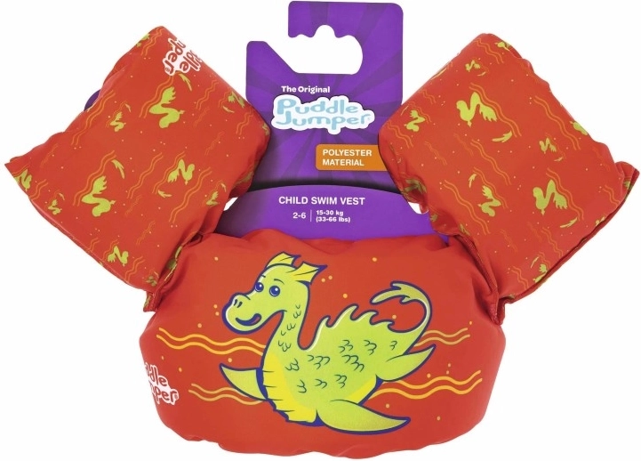 gilet de flottaison pour enfants avec manchons motif petit dragon