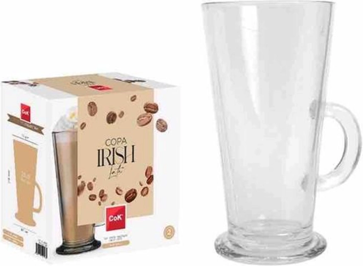 Set de verres pour café latte 250 ml, 2 pièces, verre