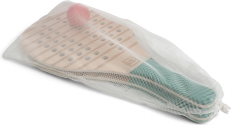 Raquettes de plage en bois avec balle pour enfants et adultes