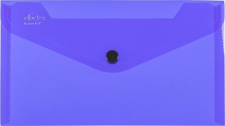 Pochette à bouton pression bleu foncé