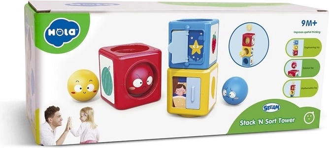 Tour empilable en cubes HOLA