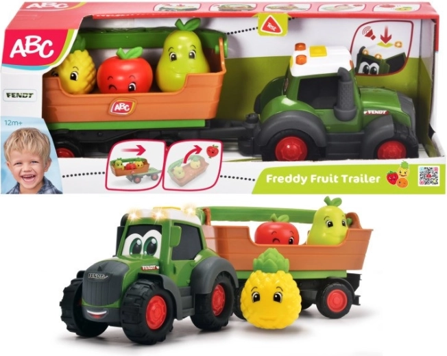ABC Tracteur à fruits avec remorque, 30 cm