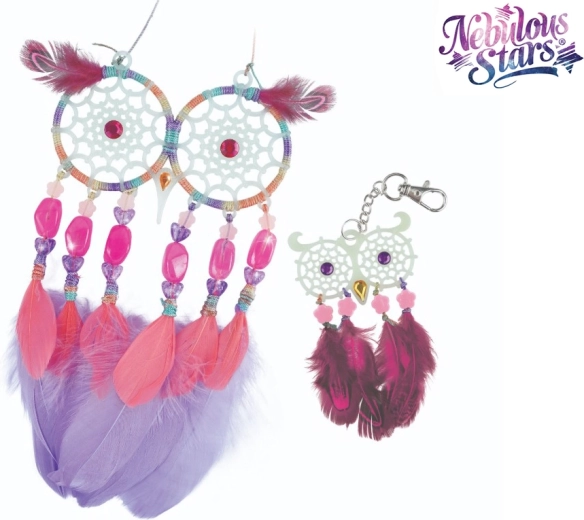 Nebulous Stars attrape-rêves phosphorescents – kit de fabrication de décorations chouettes