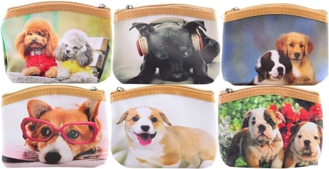 Portefeuille avec motif de chiens